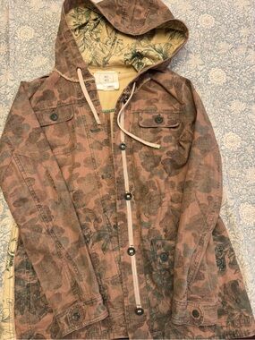 Anthropologie HEI HEI floral camo jacket size Small